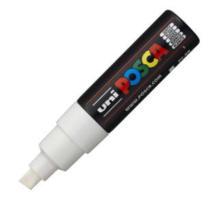 UNI - MARKER POSCA PC-8K - BIAŁY 1