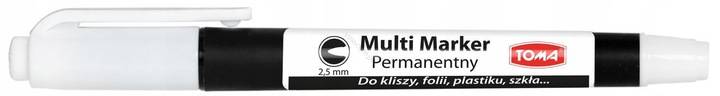 TOMA MARKER PERNAMENTNY BIAŁY - 2,5mm - TO-332