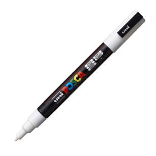 UNI - MARKER POSCA PC-3M - BIAŁY 1
