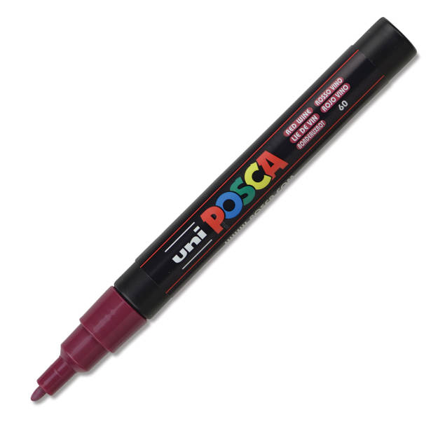 UNI - MARKER POSCA PC-3M - CIEMNO CZERWONY 60