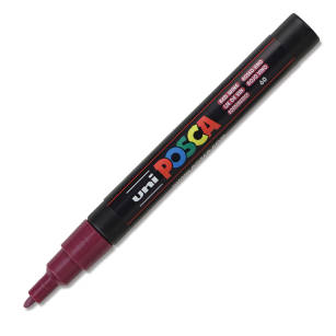 UNI - MARKER POSCA PC-3M - CIEMNO CZERWONY 60