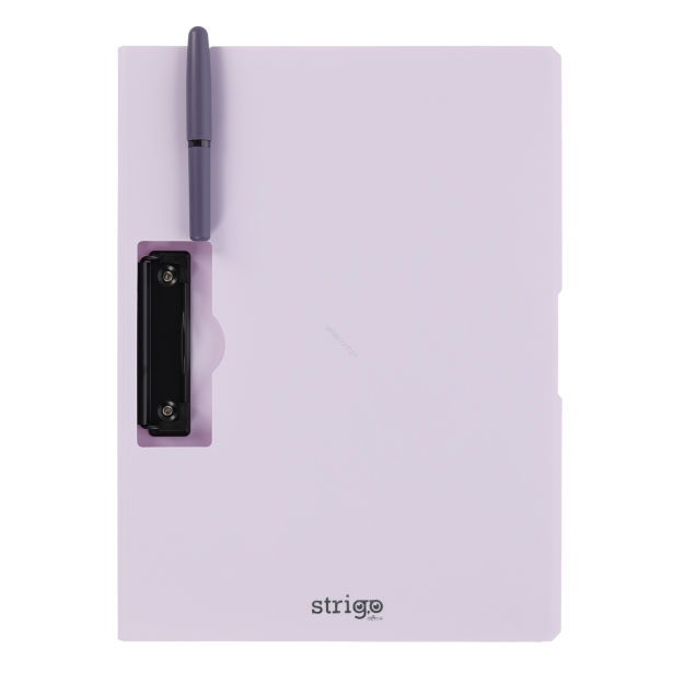 STRIGO - DESKA Z KLIPEM BOCZNYM A4 - LILIOWA