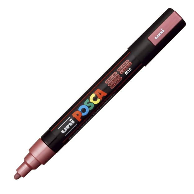 UNI - MARKER POSCA PC-5M - METALICZNY CZERWONY M15