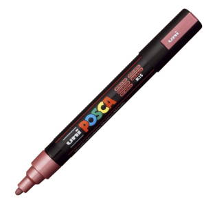 UNI - MARKER POSCA PC-5M - METALICZNY CZERWONY M15
