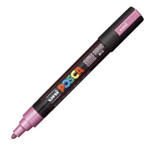 UNI - MARKER POSCA PC-5M - METALICZNY RÓŻOWY M13
