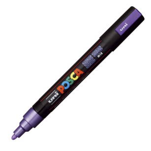 UNI - MARKER POSCA PC-5M - METALICZNY FIOLETOW M12