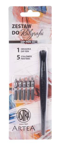 ASTRA - ZESTAW DO KALIGRAFII - 5 STALÓWEK