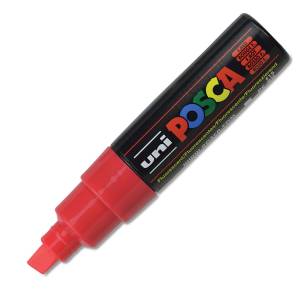 UNI - MARKER POSCA PC-8K - CZERWONY FLUORESCEN F15