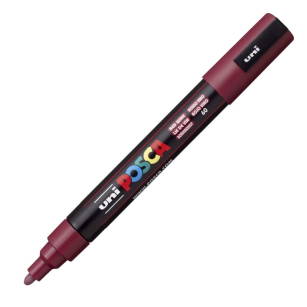 UNI - MARKER POSCA PC-5M - CIEMNO CZEROWNY 60